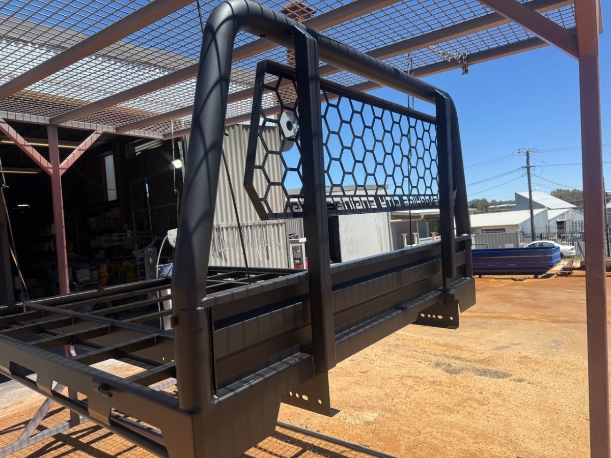 Ute Tray Coated in Black Flat Matt